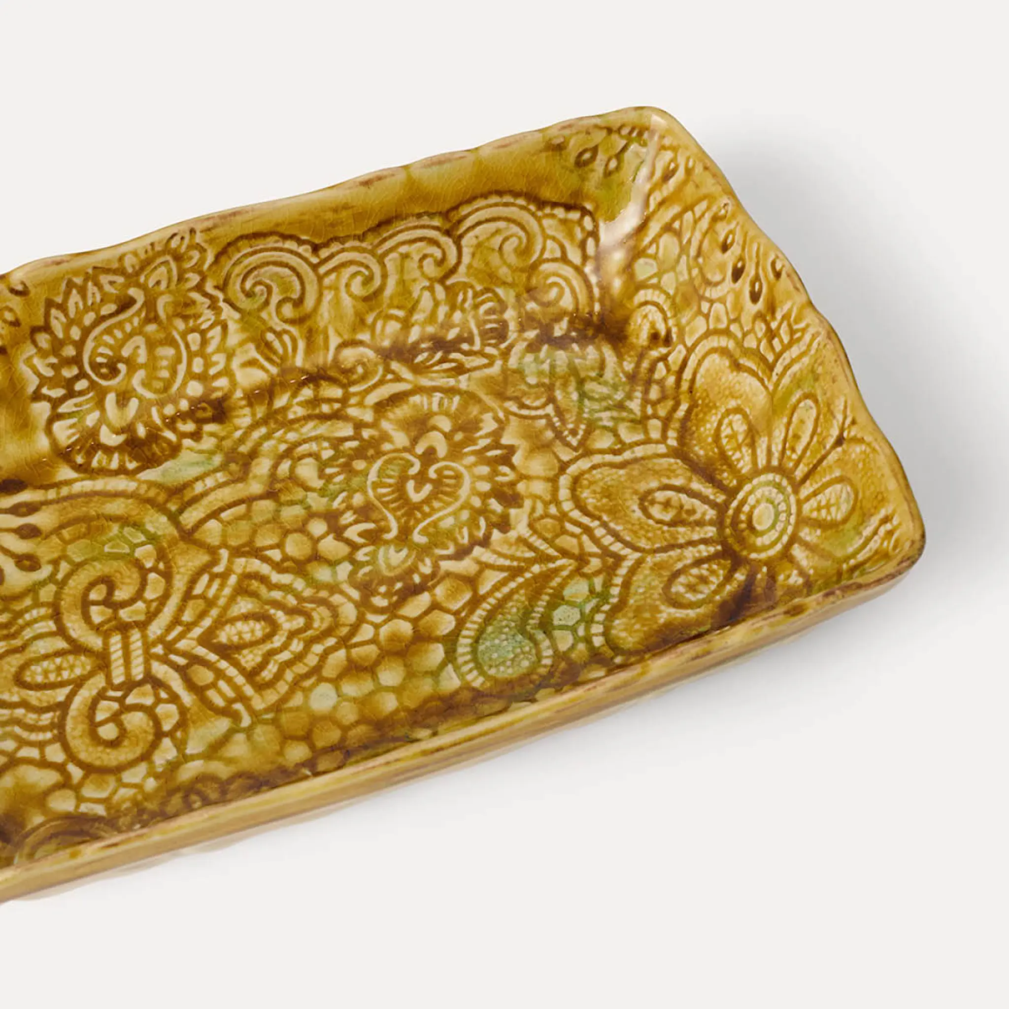 Sthål Arabesque serveringsfat 23x15 cm pineapple