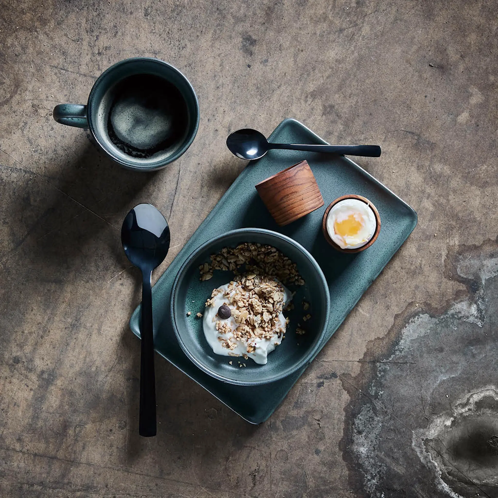 Aida Raw Mugg med öra 35 cl Northern Green