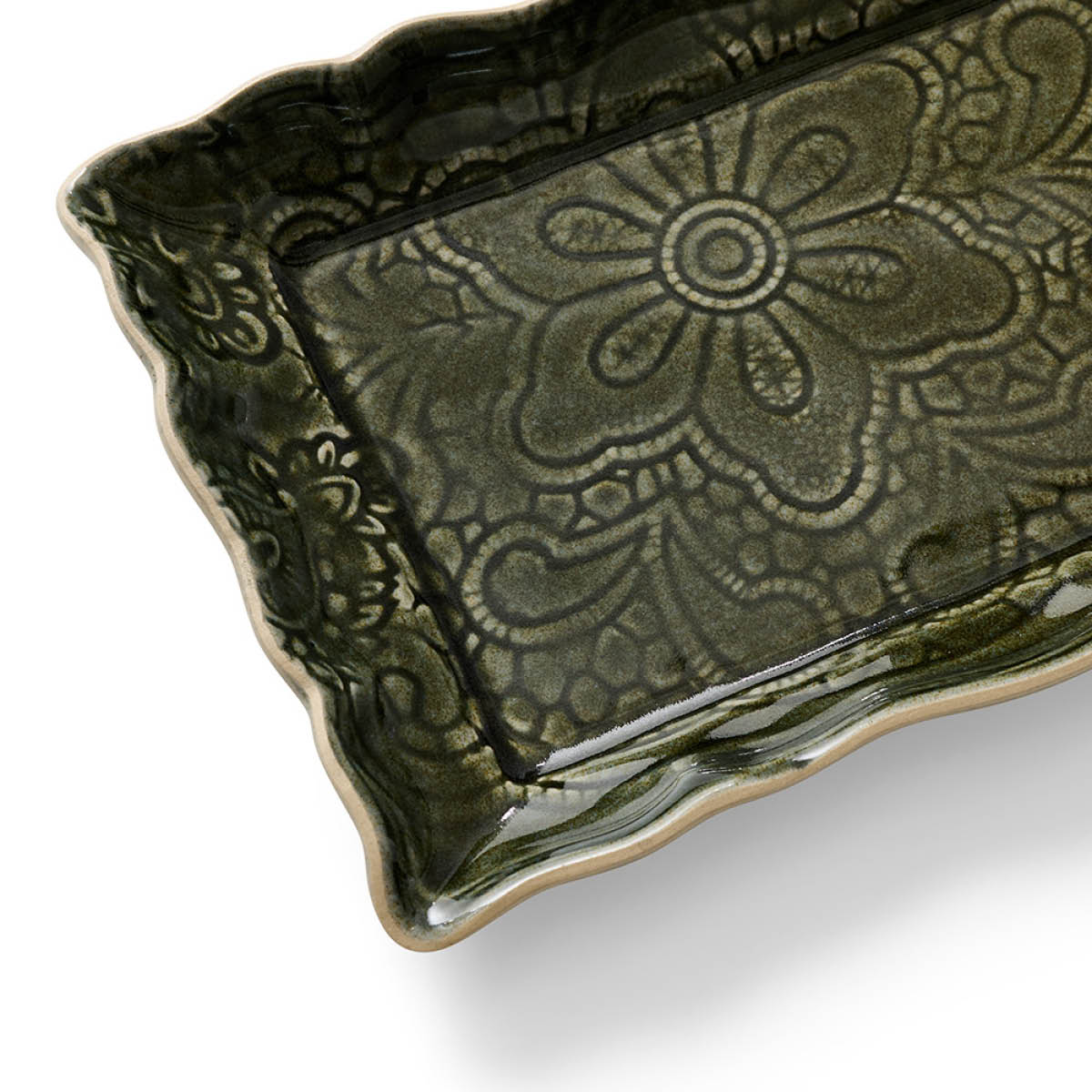 Sthål Arabesque serveringsfat 33x13 cm shadow
