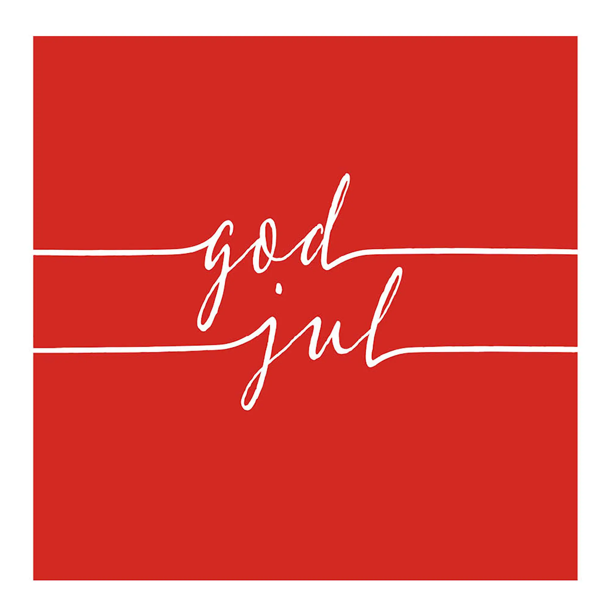 Ambiente Servett 33x33 cm 20-pack God Jul röd/vit