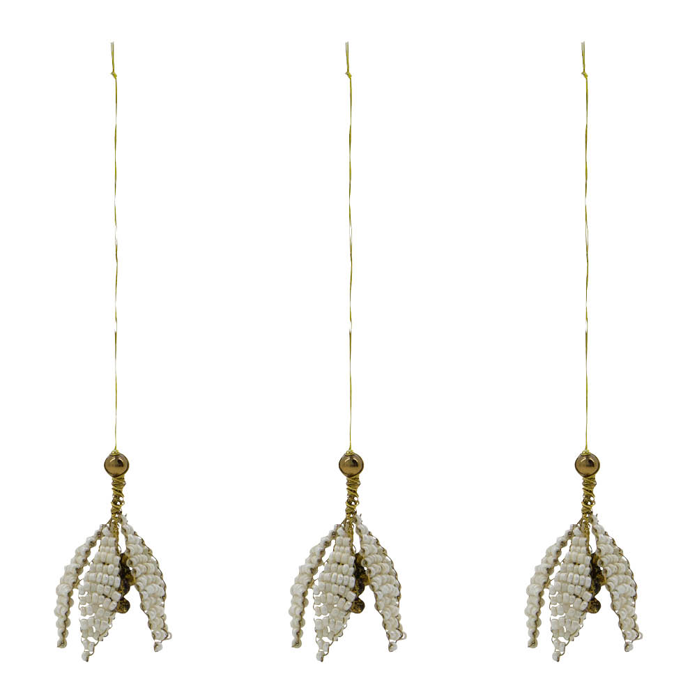 House Doctor Bell Pääsiäiskoriste 3 kpl Offwhite/Kulta