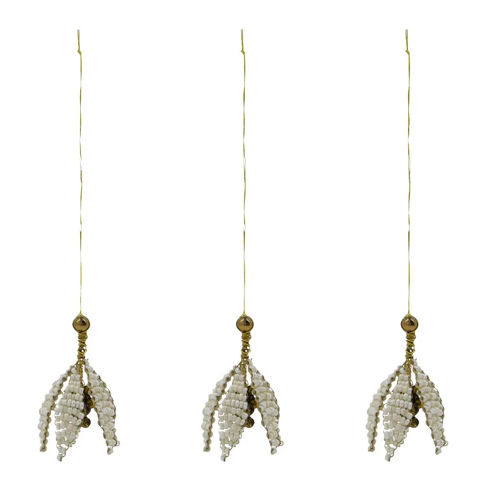 Bell Pääsiäiskoriste 3 kpl Offwhite/Kulta