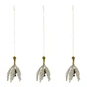 Bell påskpynt 3-pack offwhite/guld