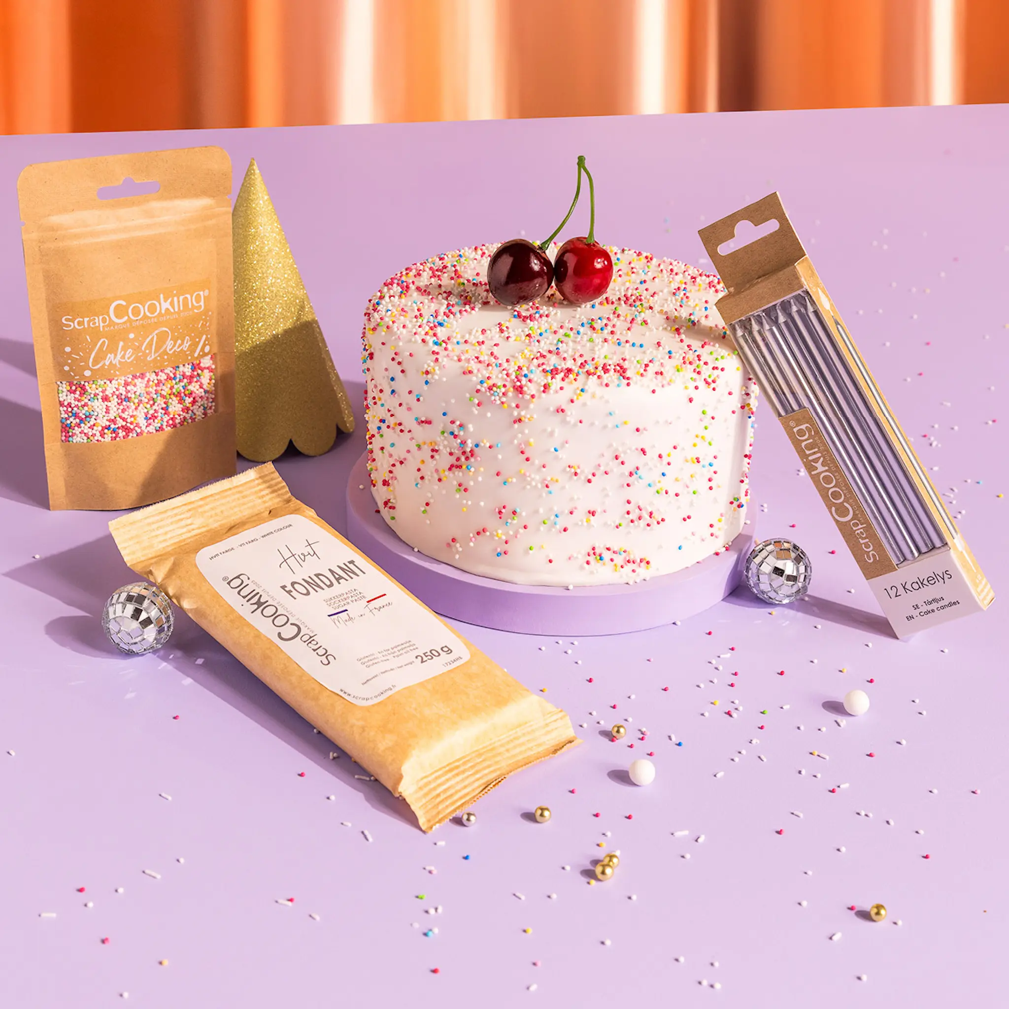 ScrapCooking Sockerpasta 250 g vit