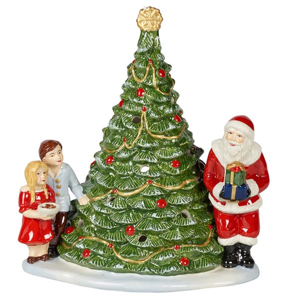 Villeroy & Boch - Christmas Toy's Joulukoriste joulupukki kuusen kanssa 17 cm