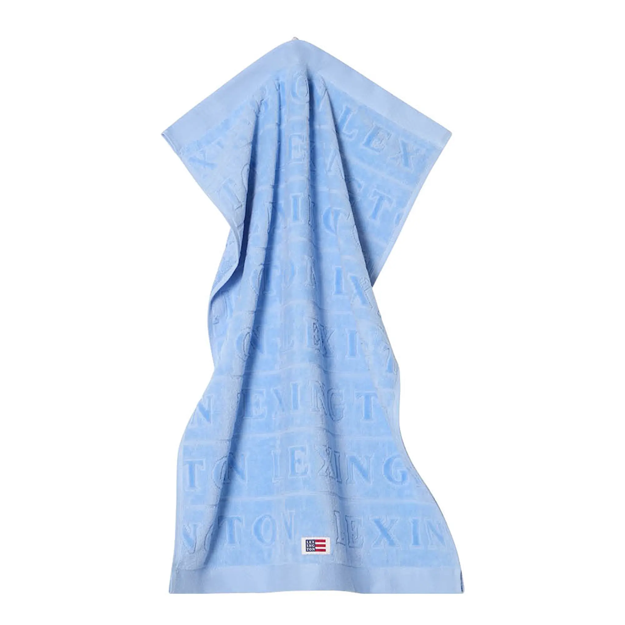 Lexington Handduk velour jacquard 100x150 cm blå himmel