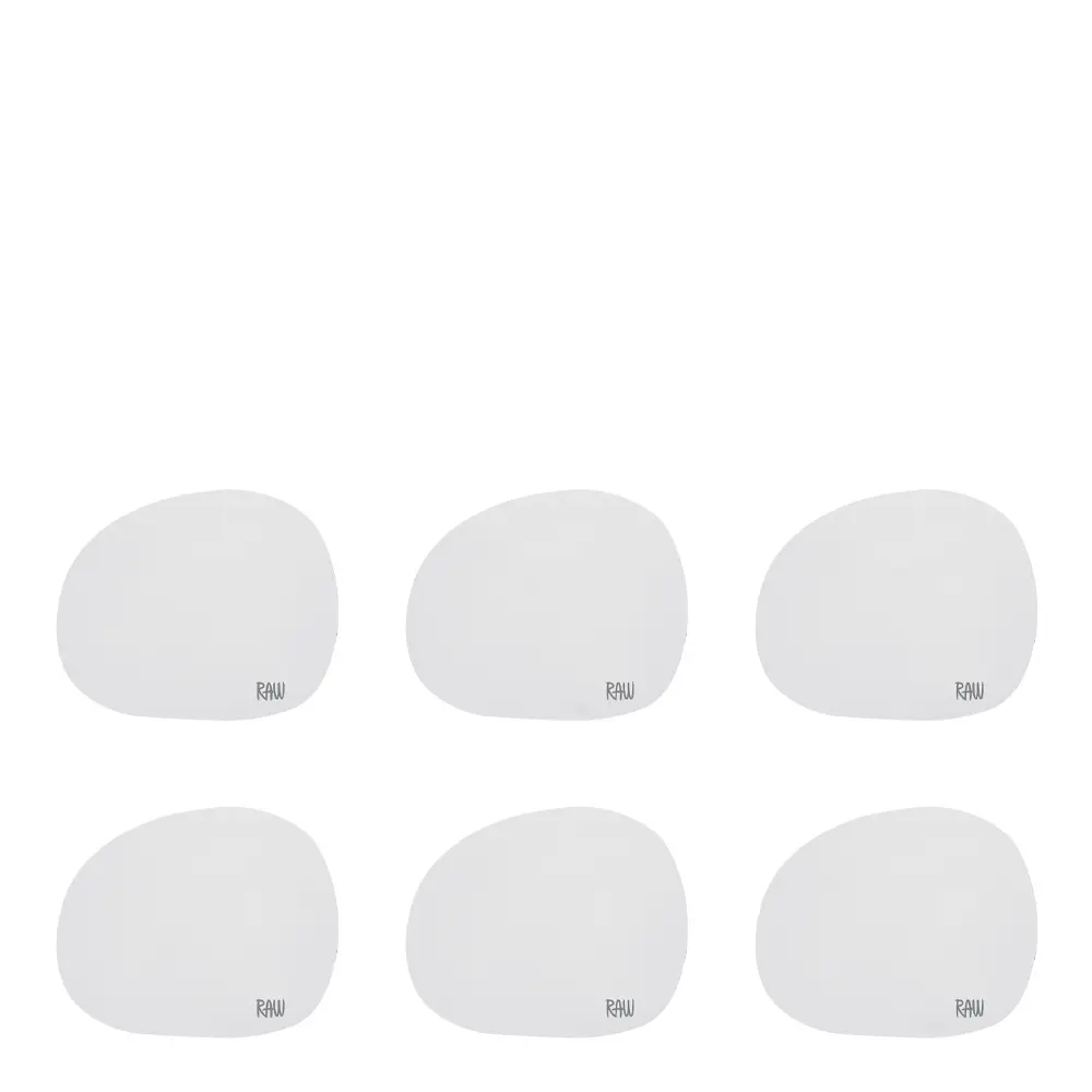 Raw Silikoninen Lasinalunen 12,2x10 cm 6 kpl Vaaleanharmaa