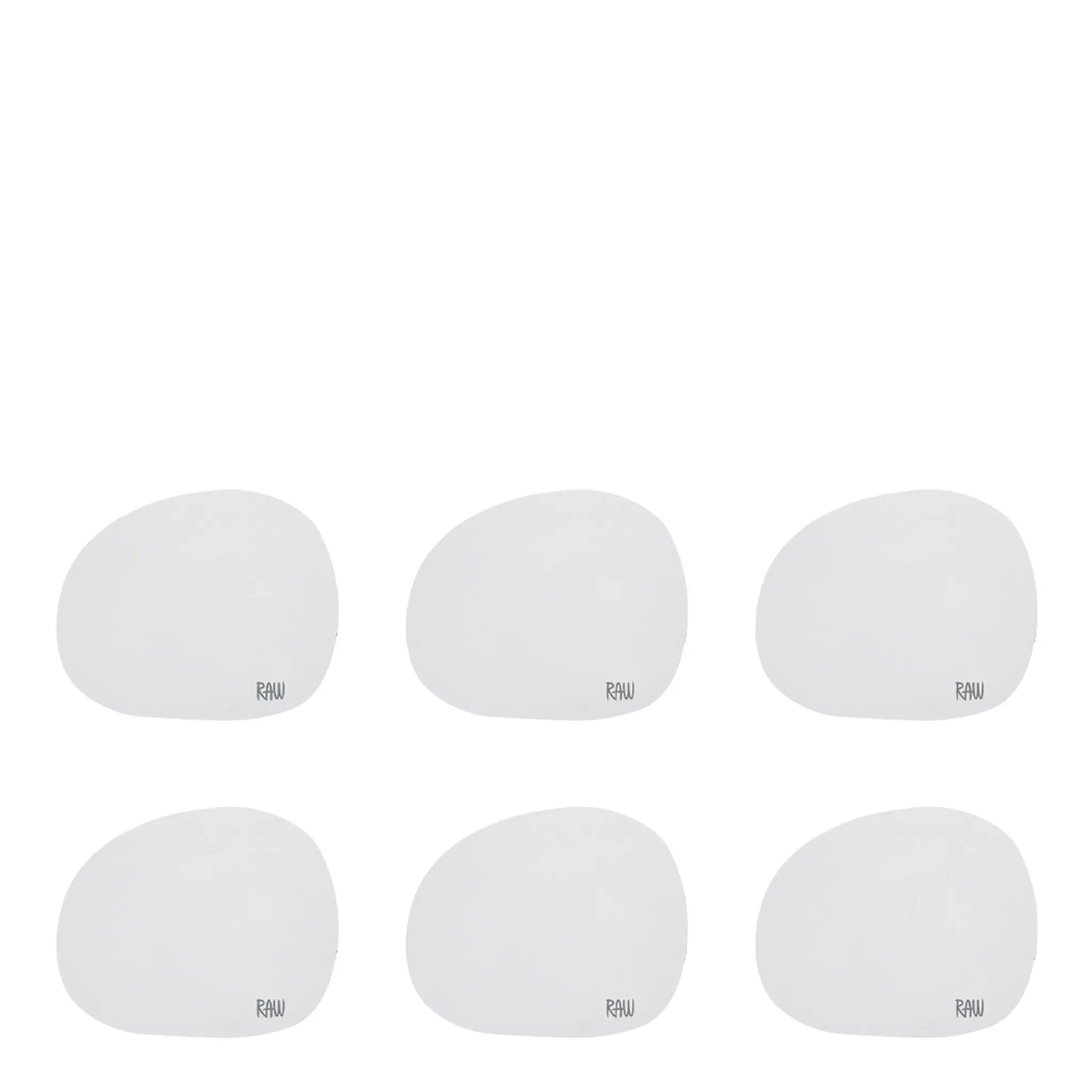 Aida Raw Silikoninen Lasinalunen 12,2x10 cm 6 kpl Vaaleanharmaa