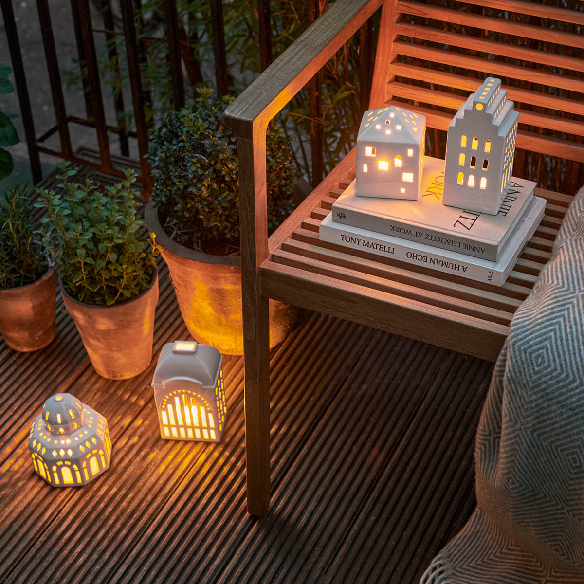 Kähler Urbania Ljuslykta Manor 17 cm Vit