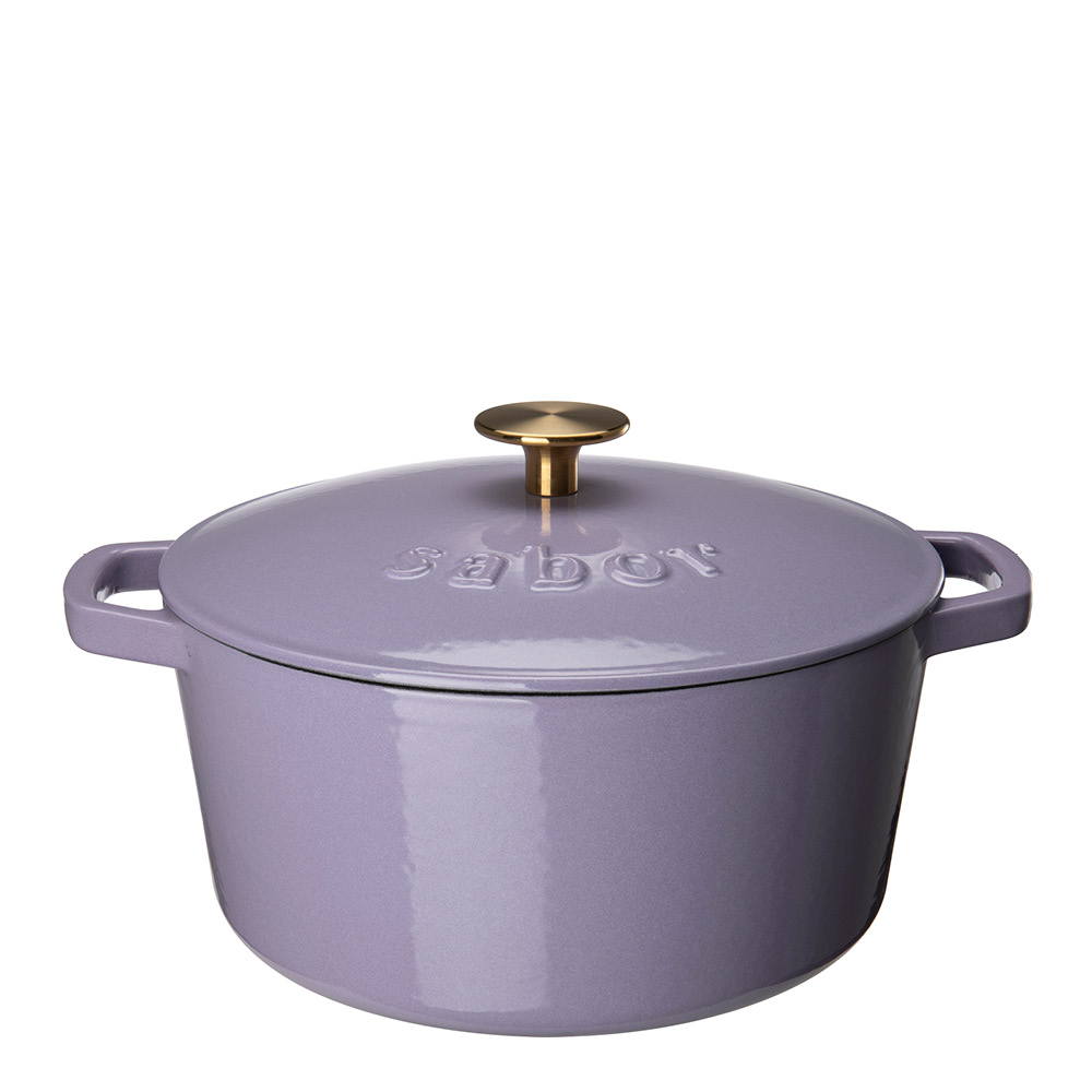 Sabor Gjutjärnsgryta 24 cm 4,4 L lavendel