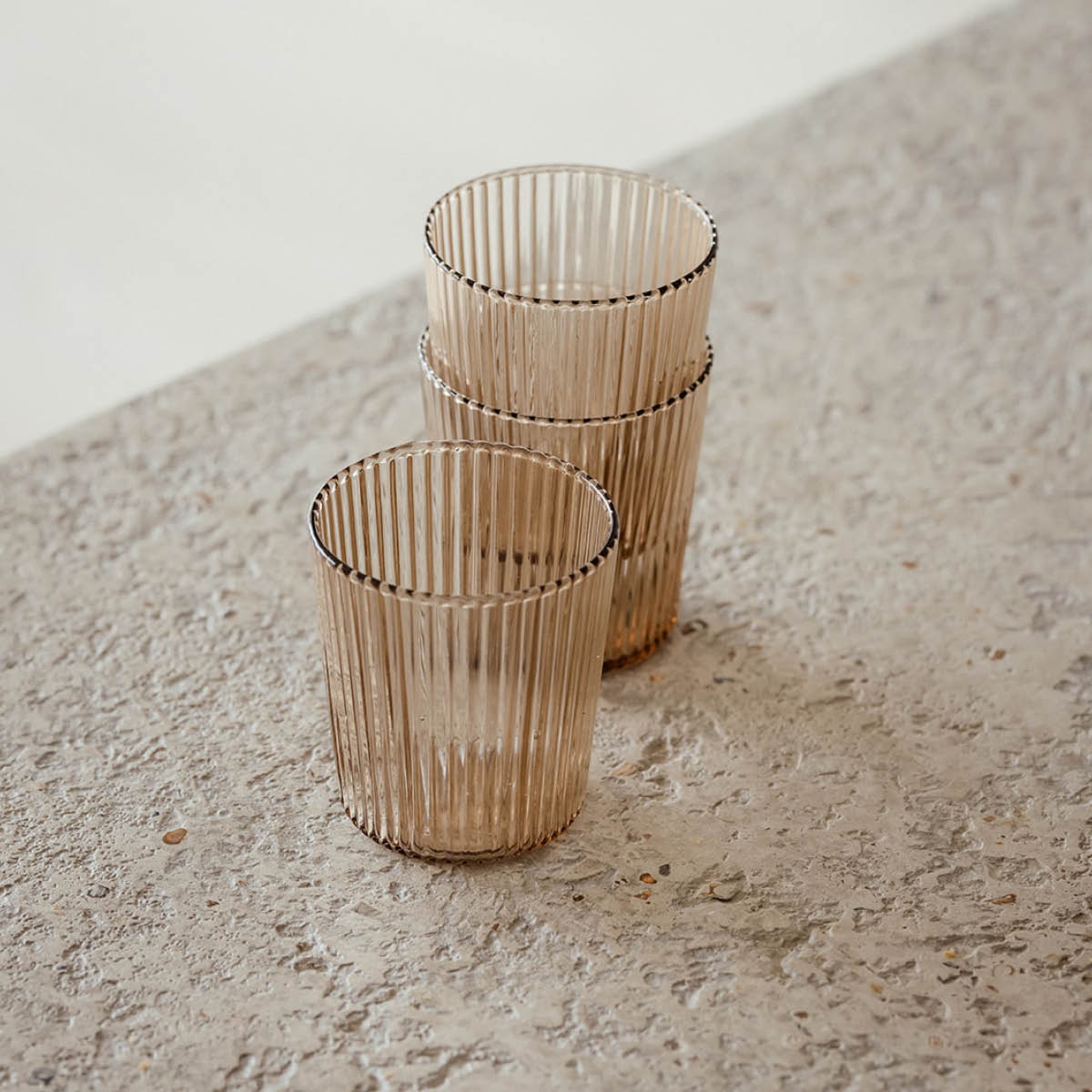 Paveau Ribbed Elegance glas Bells 25 cl beige