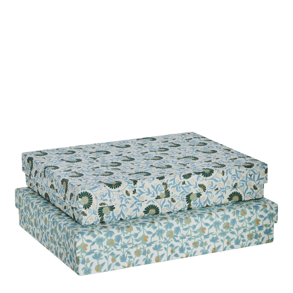 Lene Bjerre - Ellen Kotilaatikko 34x26x6,5 cm 2 kpl Valkoinen