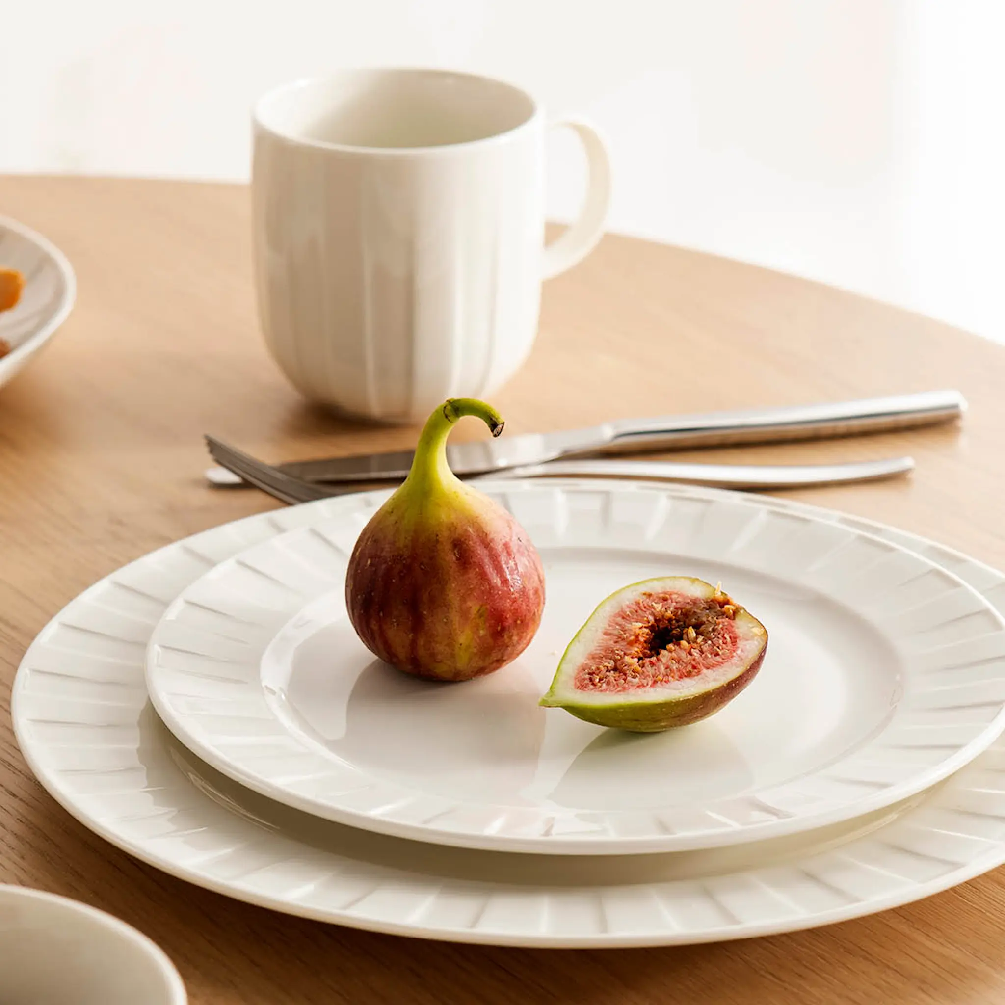 Stiernholm Senja tallrik 21,5 cm vit