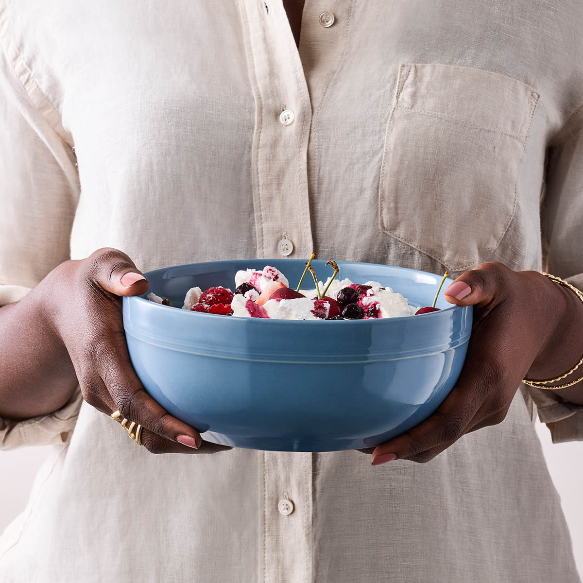 Le Creuset Coupe Collection serveringsskål 20 cm 1,6L Chambray