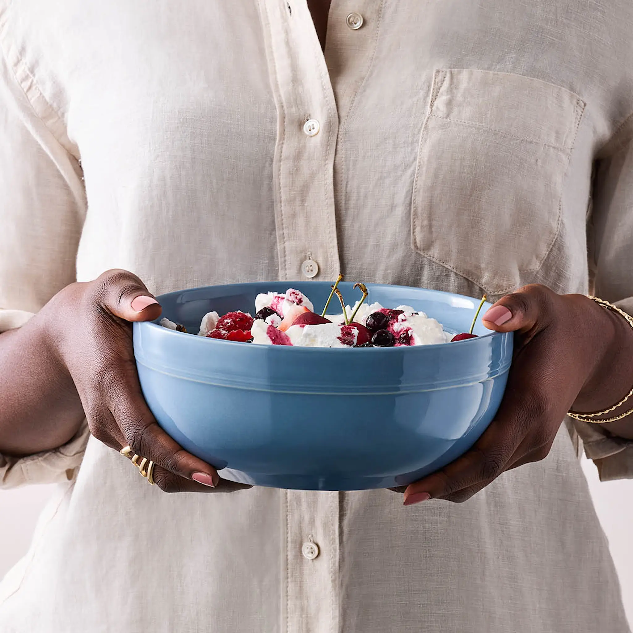 Le Creuset Coupe Collection serveringsskål 20 cm 1,6L Chambray