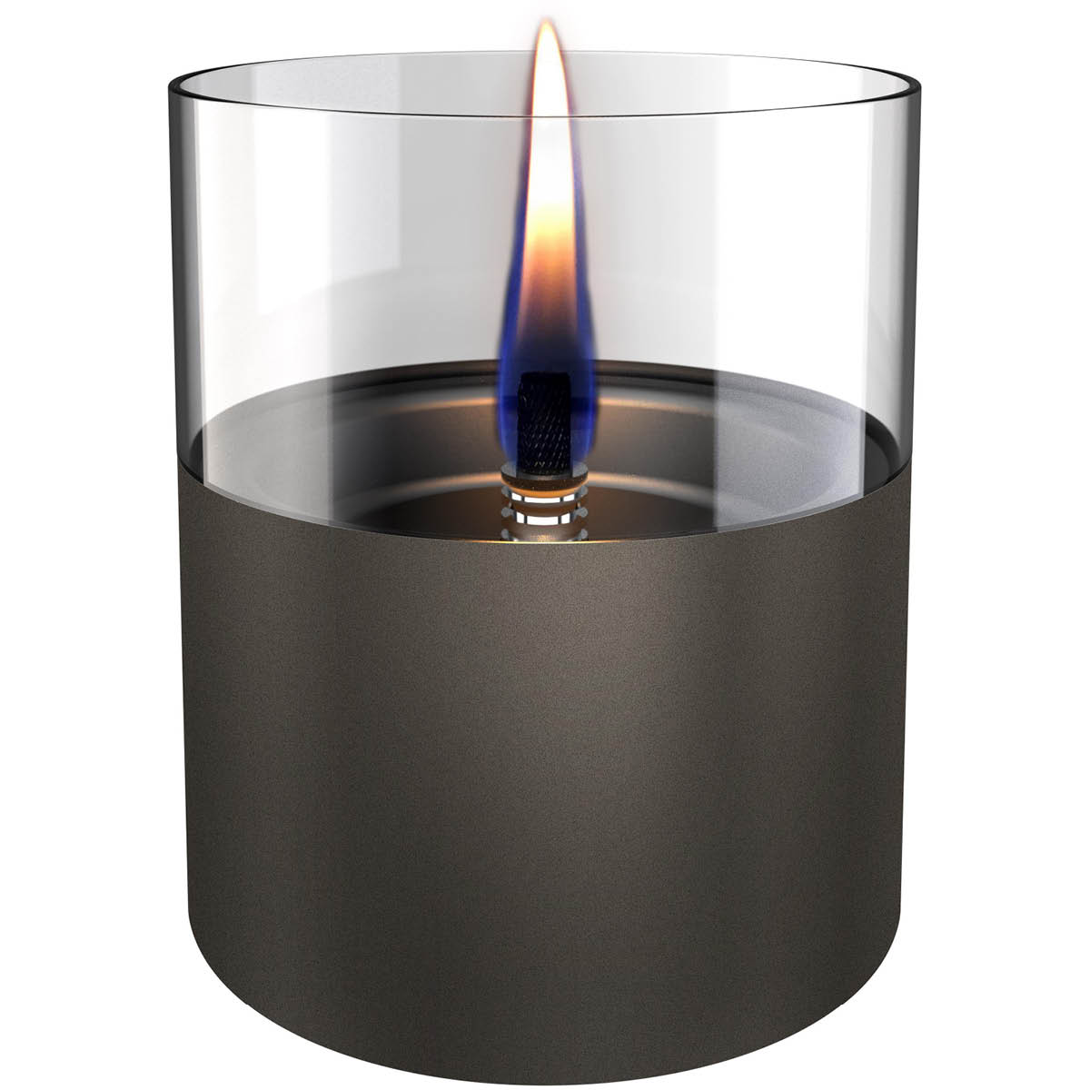 Tenderflame Lilly Sisustustuli 8 cm + 10 cm  Gun Metal
