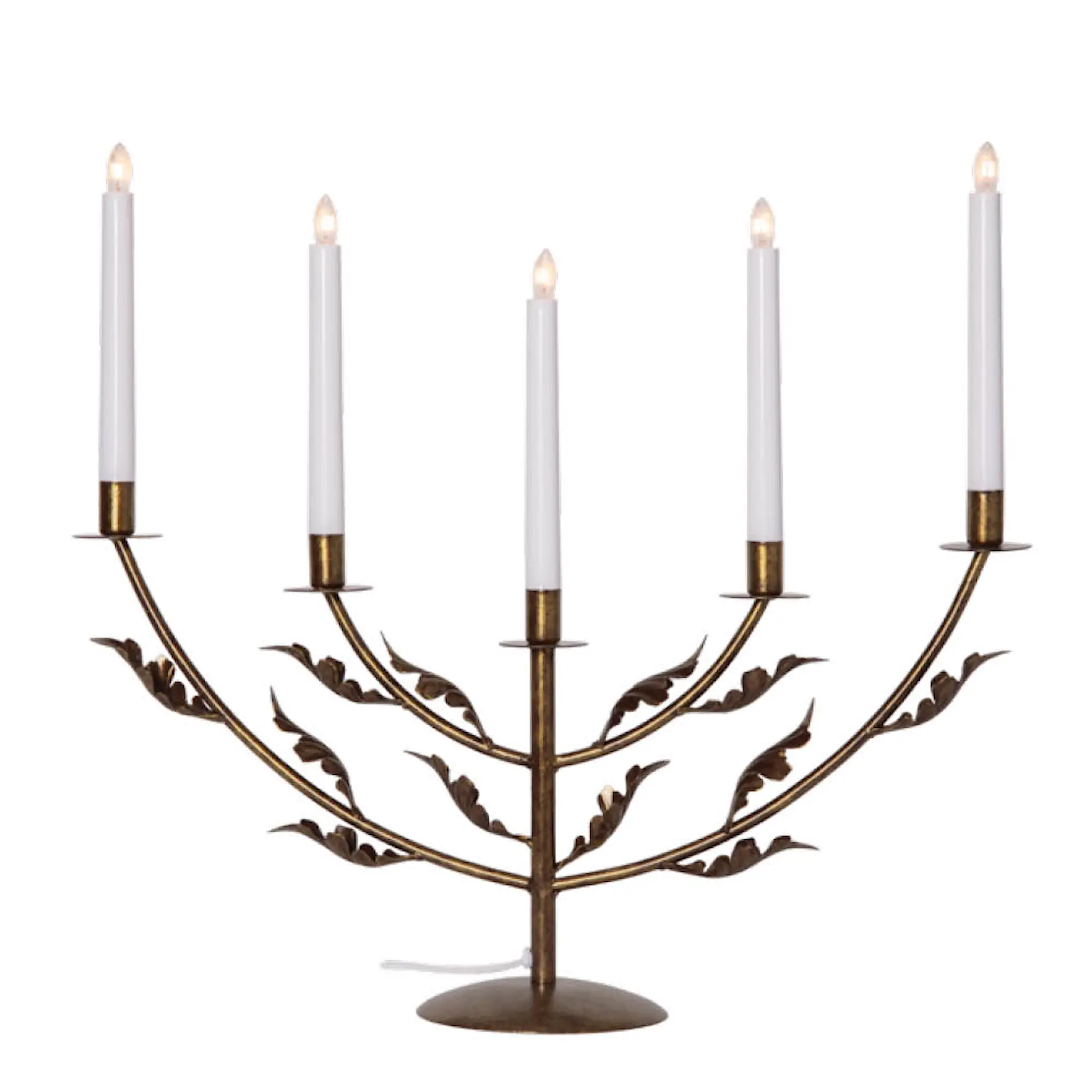 Star Trading Grace Kynttelikkä 5 kynttilää Antiikinmessinki