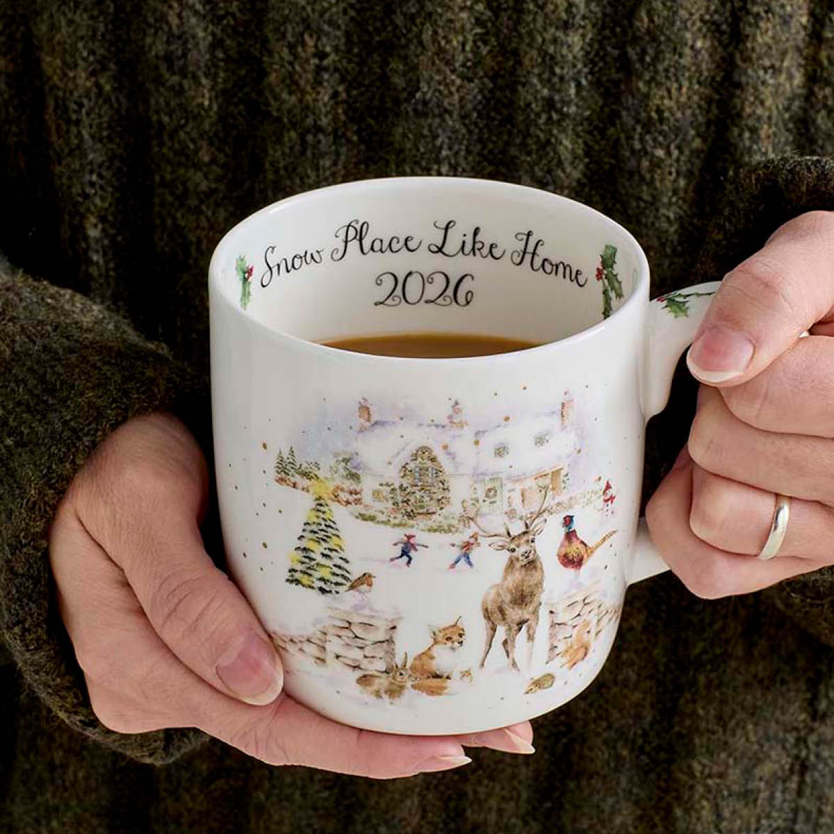Royal Worcester Wrendale Designs muki 40 cl Snow Place Like Home