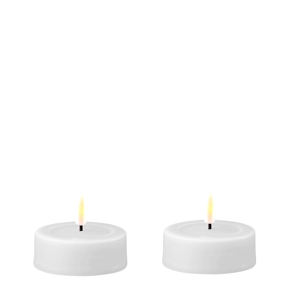 DeluxeHomeart - LED Tuikkukynttilä 6,1x4,5 cm 2 kpl Valkoinen