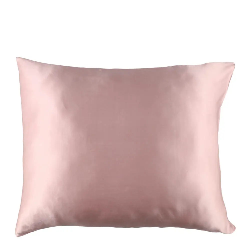Putetrekk silke 50×60 cm lyserosa