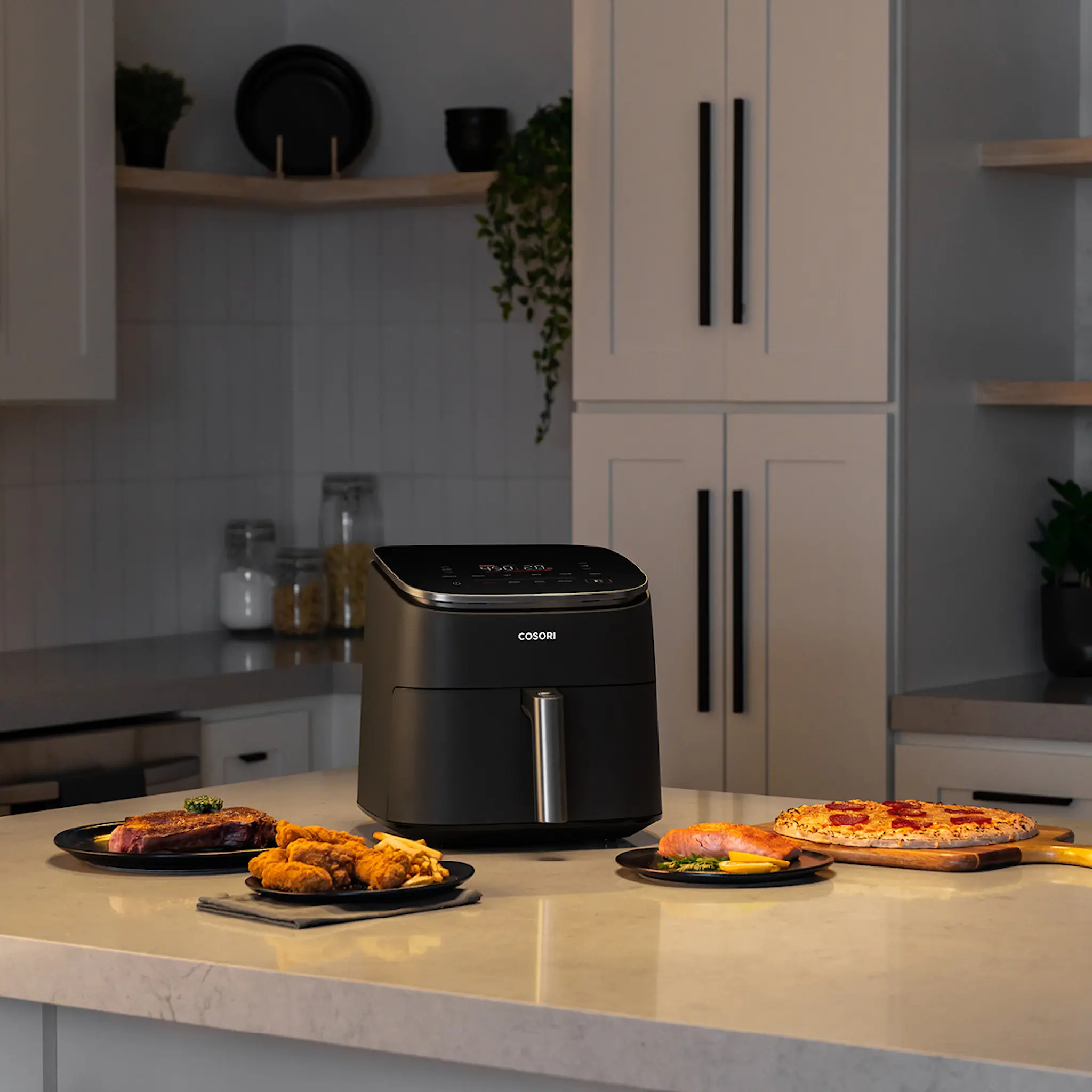 Cosori Turbo Blaze airfryer 6 L mörkgrå/roséguld