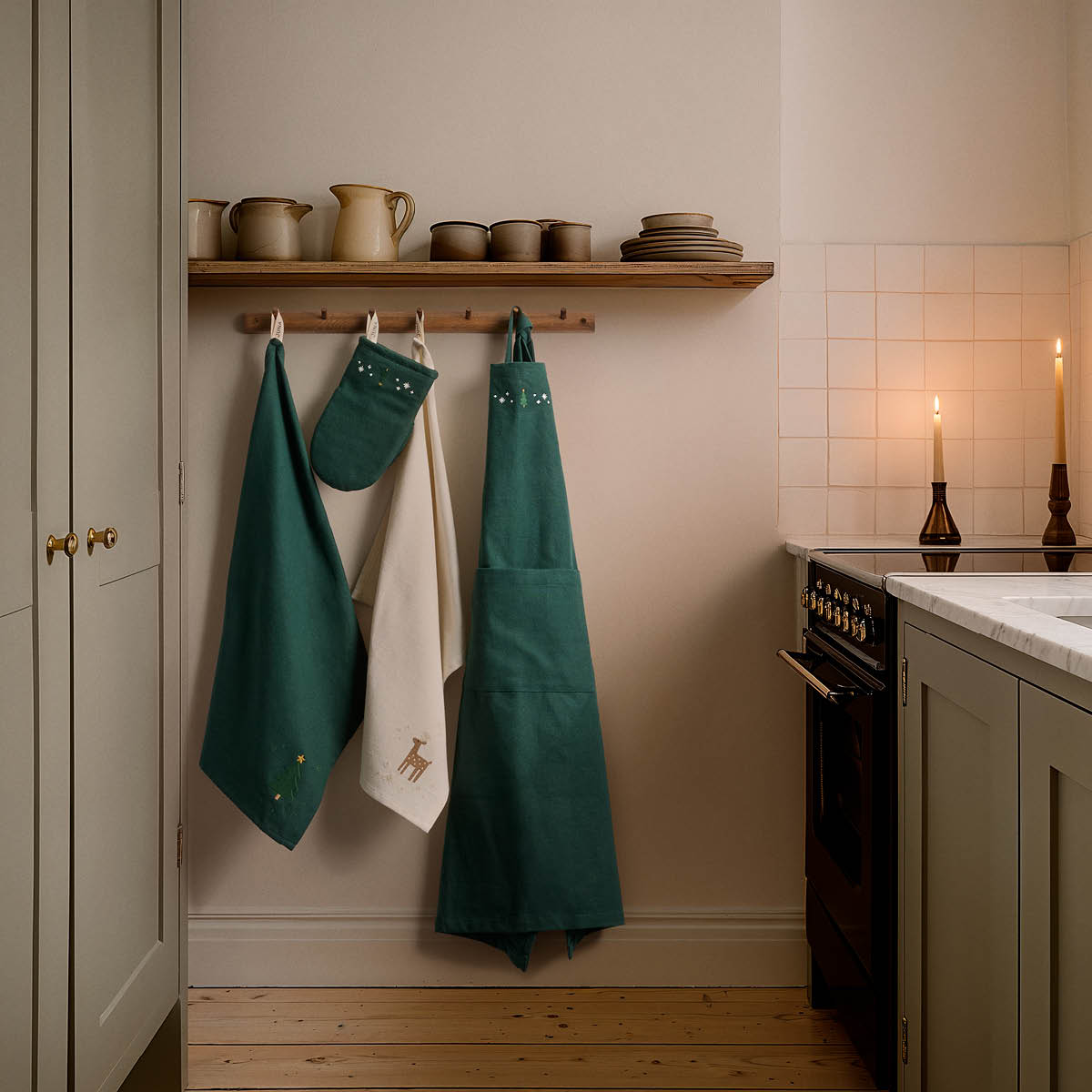 Juna Christmas Fable grillvott 16x25 cm grønn