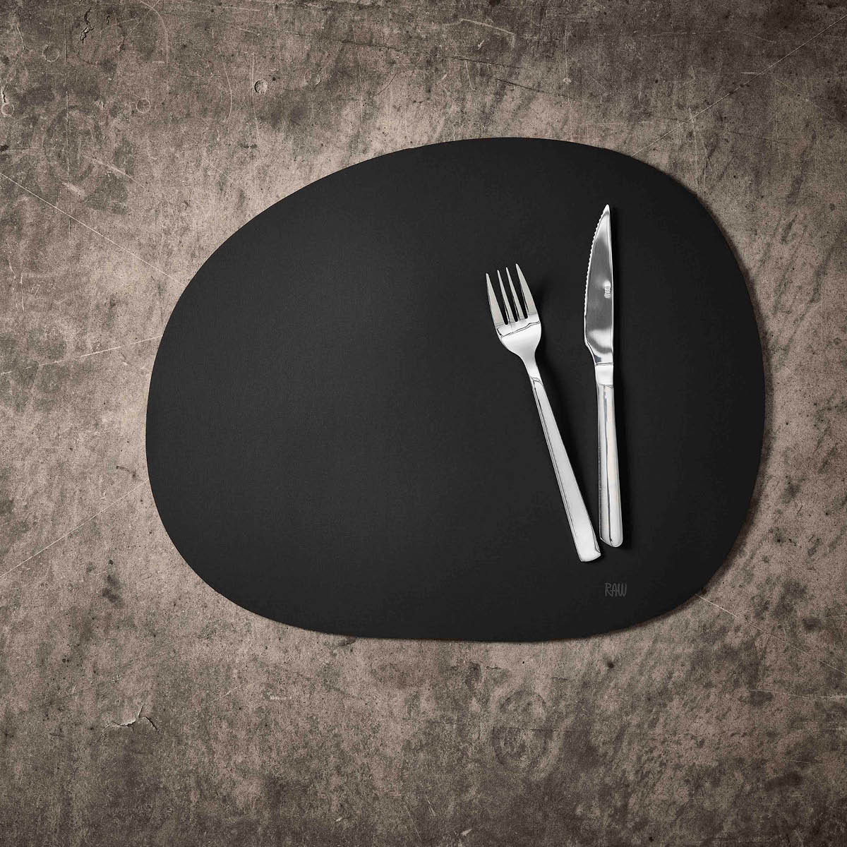 Aida RAW bordstablett silikon 41×33,5 cm 6-pack svart