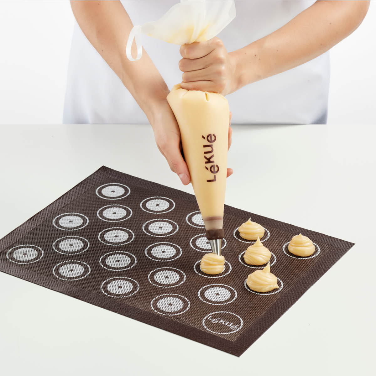 Lékué Spritsset 5 delar med 3 tyllar + koppling + spritspåse återanvändbar