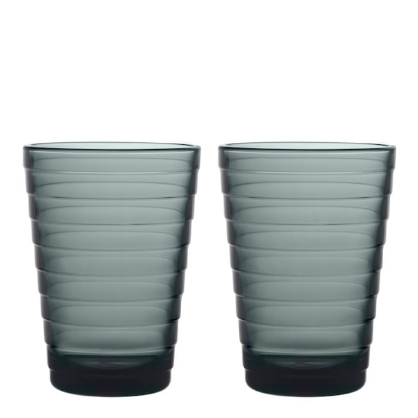 Aino Aalto Glas 33 cl 2-pack Mörkgrå