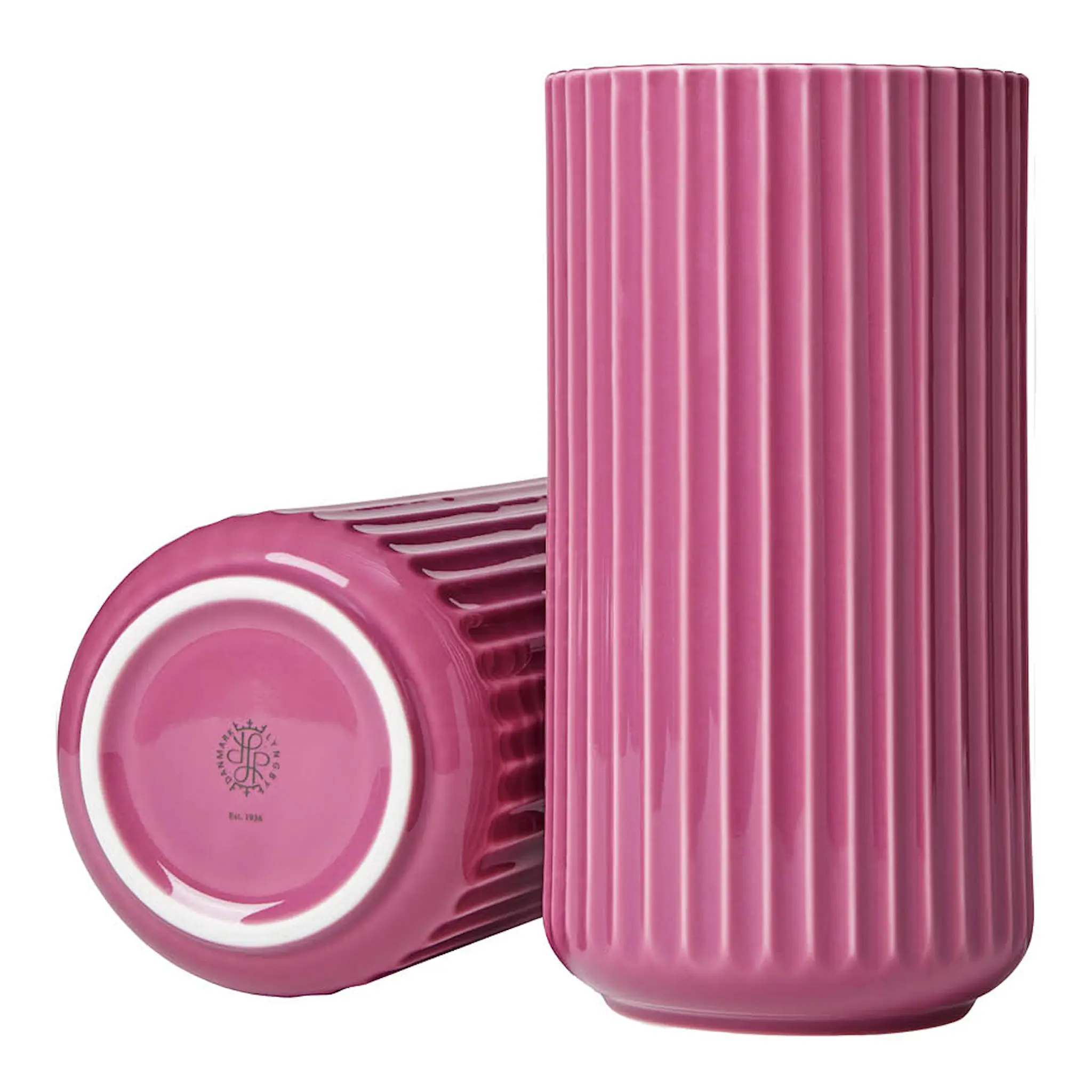 Lyngby Porcelæn Lyngby Vas 20,5 cm Lila Porslin
