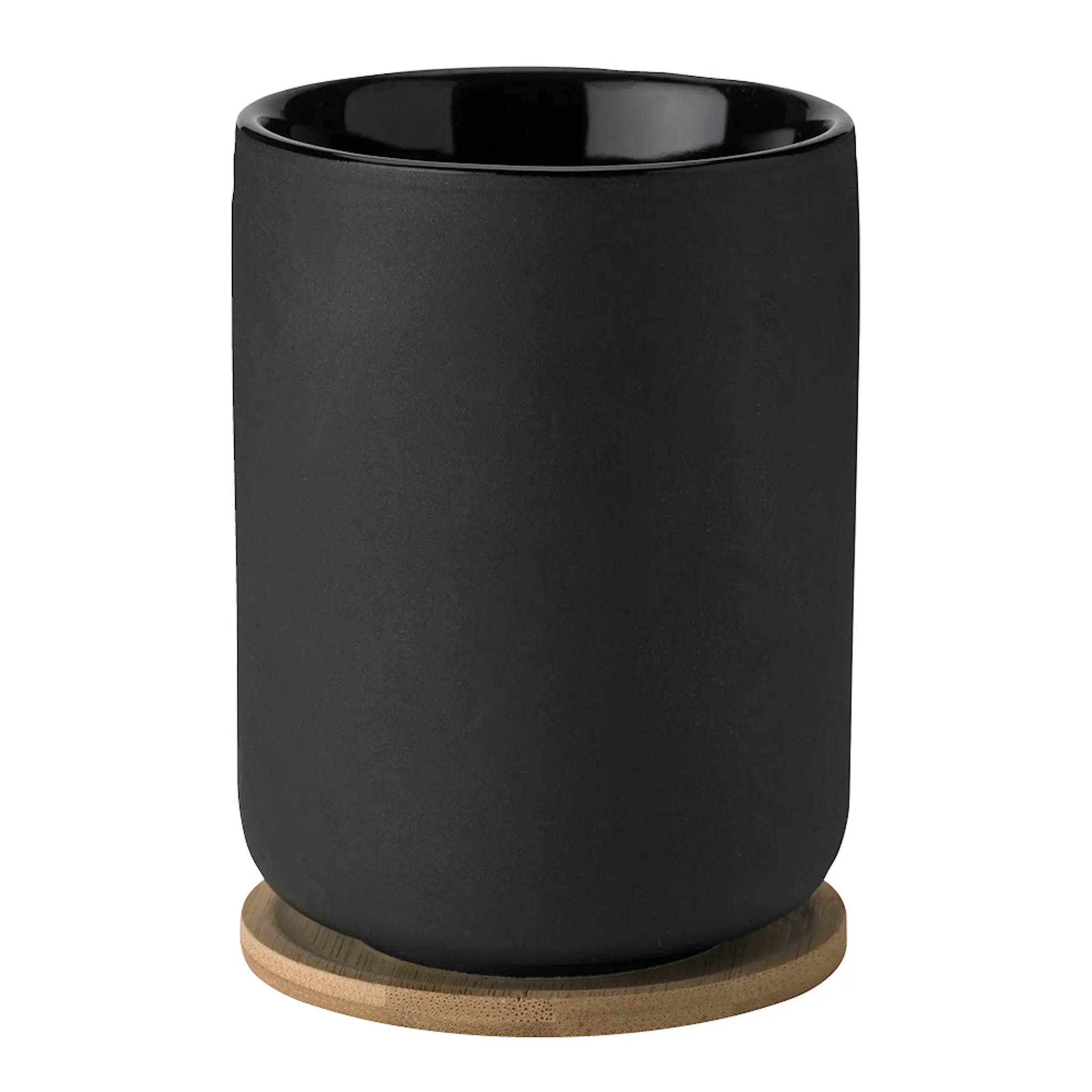 Stelton Theo termomugg med träbricka 25 cl svart