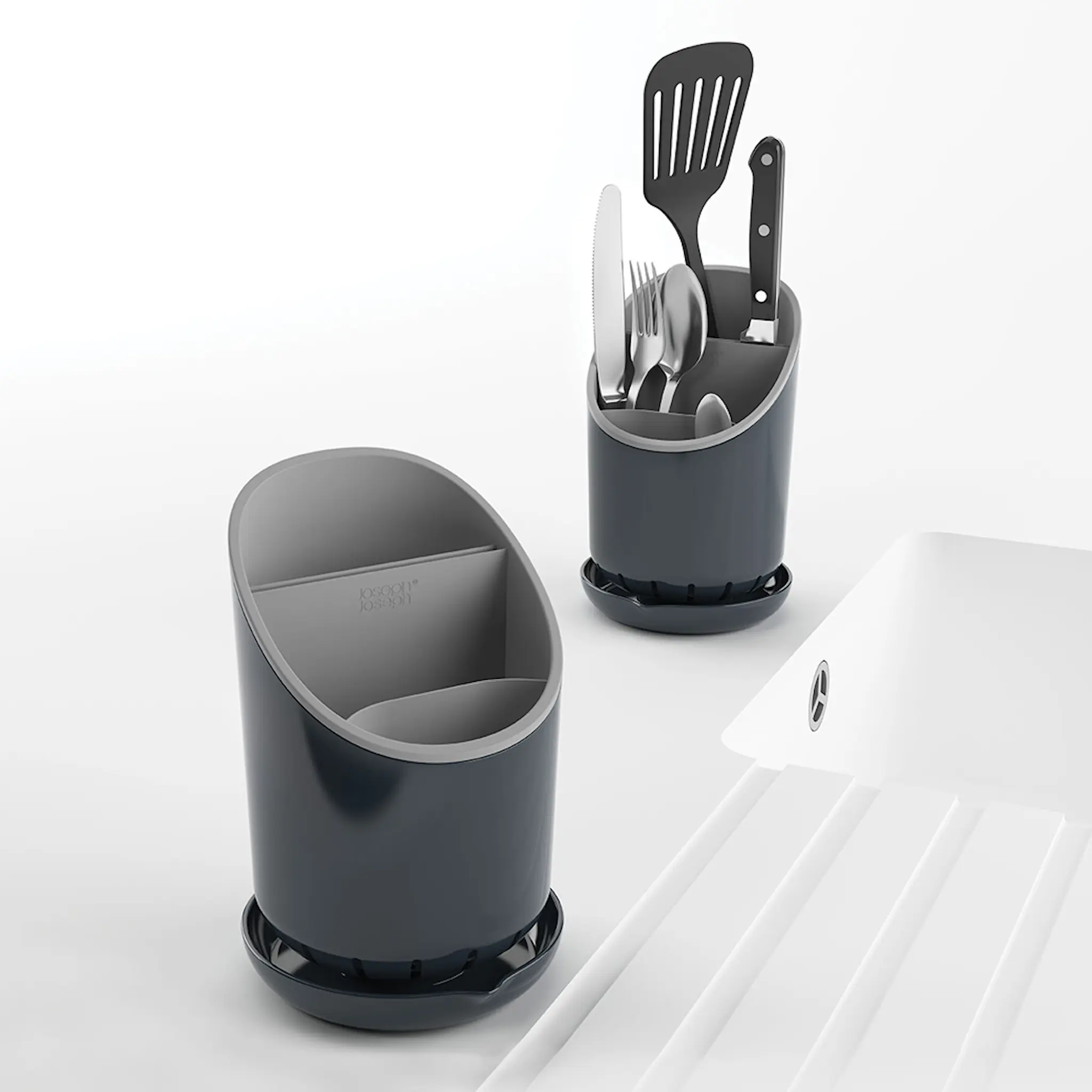 Joseph Joseph Dock Diskställ 19 cm Mörkgrå