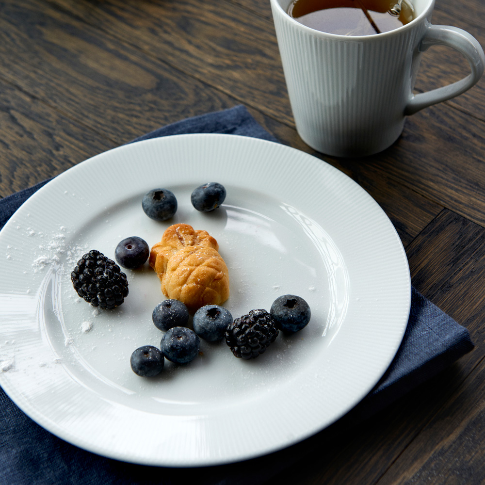 Pillivuyt Eventail Lautanen 22 cm Valkoinen