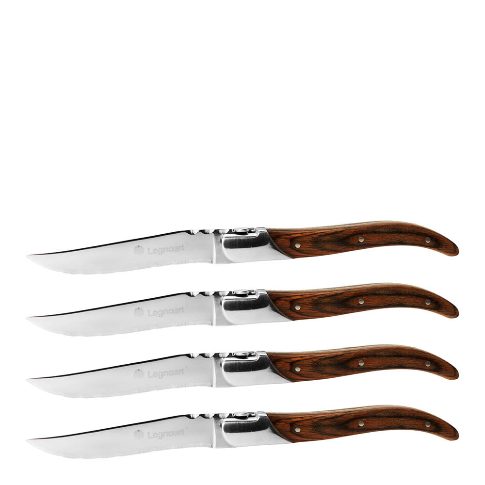 Legnoart Fassons grillkniv 4-pack pakkaträ