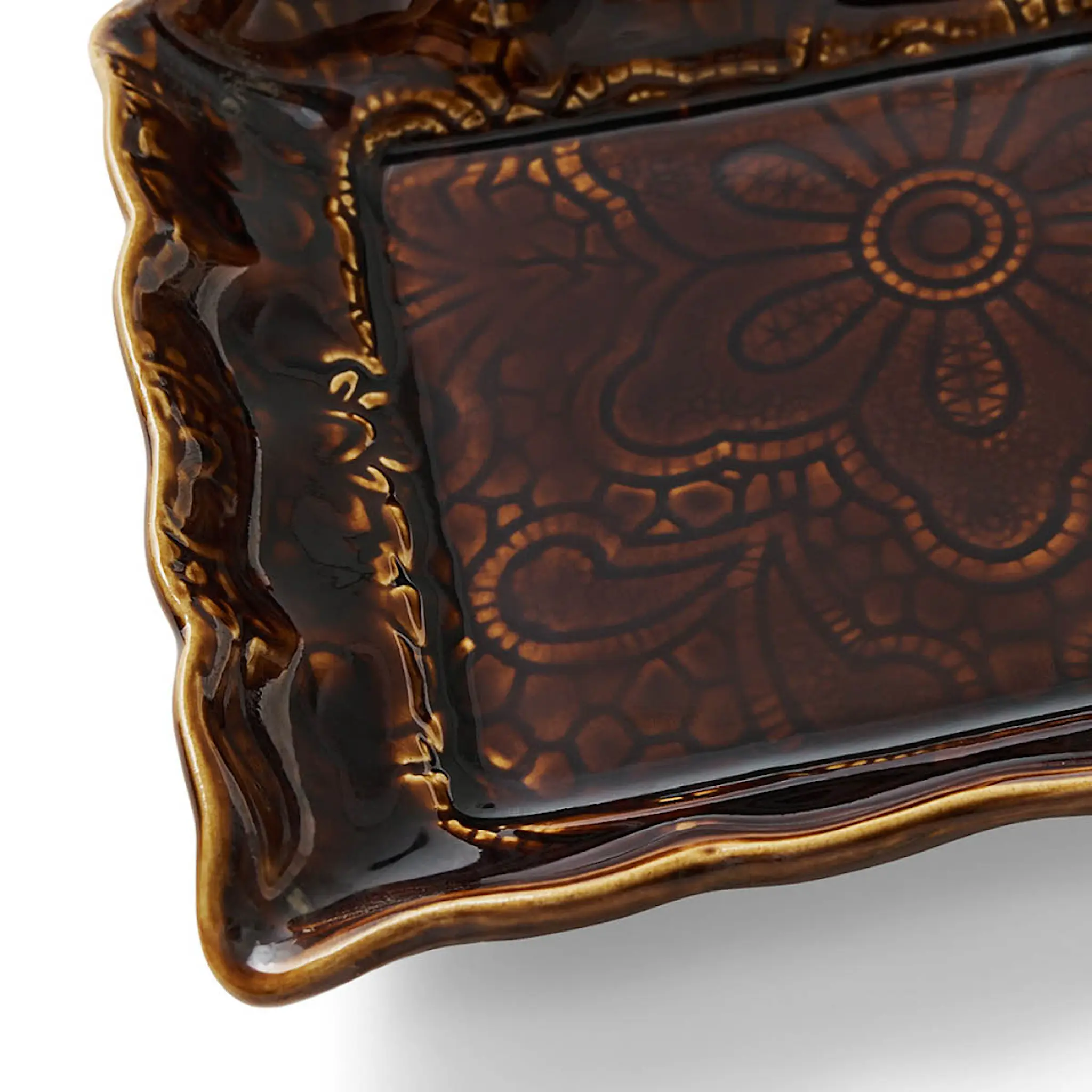 Sthål Arabesque serveringsfat 33x13 cm coffee