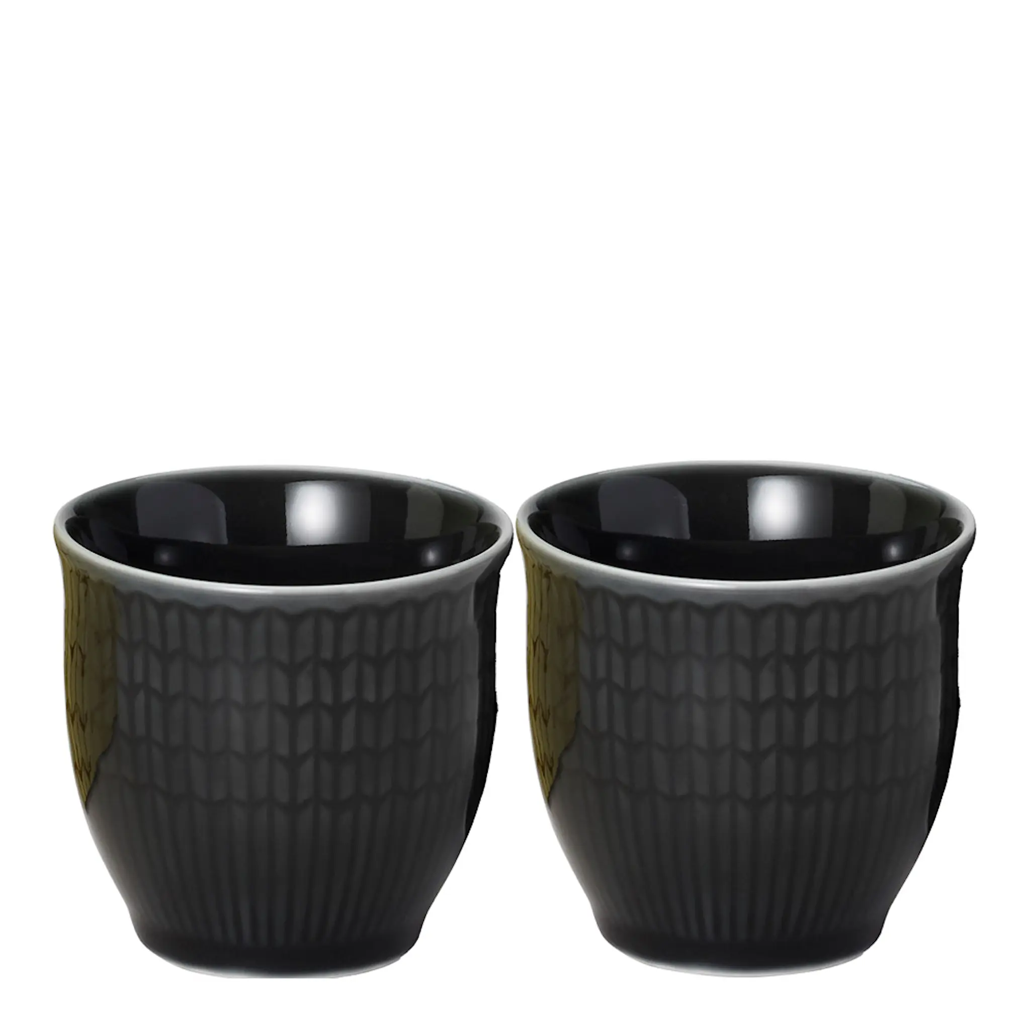 Rörstrand Swedish Grace Äggkopp 4 cl 2-pack Mörkgrå Dimma