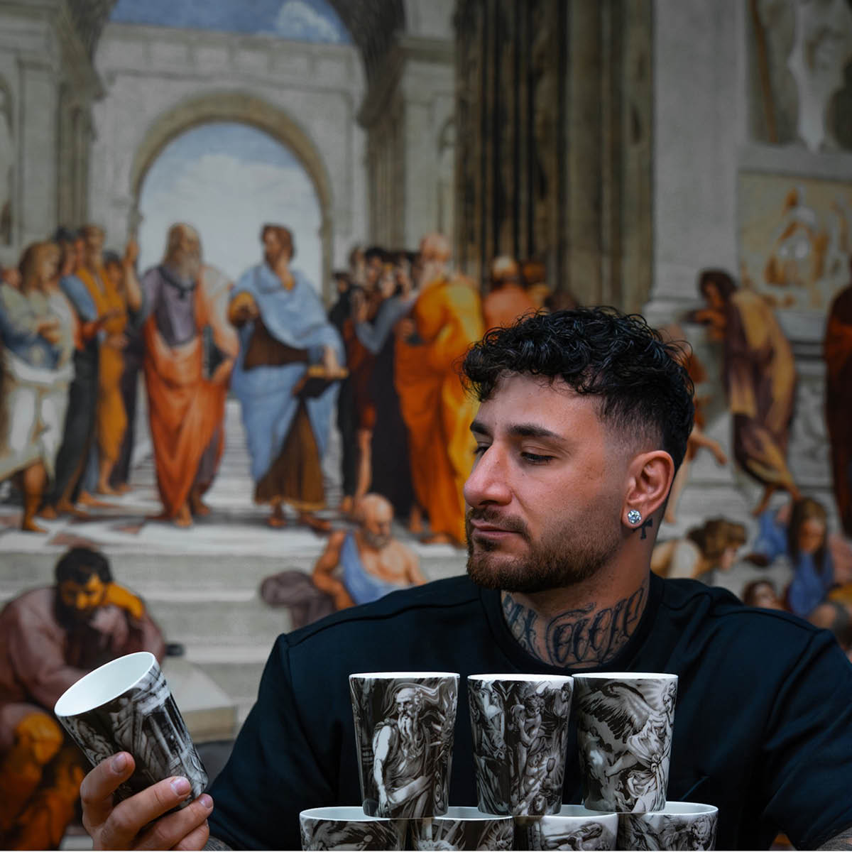 ICONCUPS Andreas Ishak The Eternal Struggle mugg 25 cl 4-pack