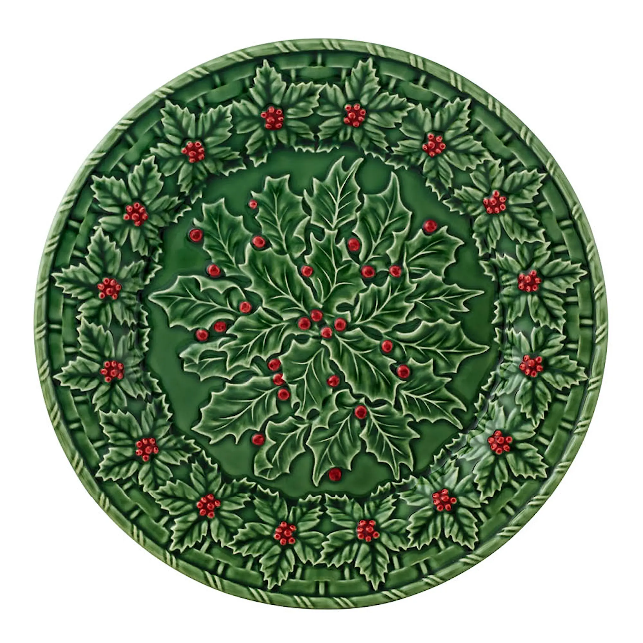 Bordallo Pinheiro Holly Tarjoiluvati 34 cm Vihreä