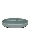 Enkei barntallrik med sugpropp 17x21 cm Dusty Blue