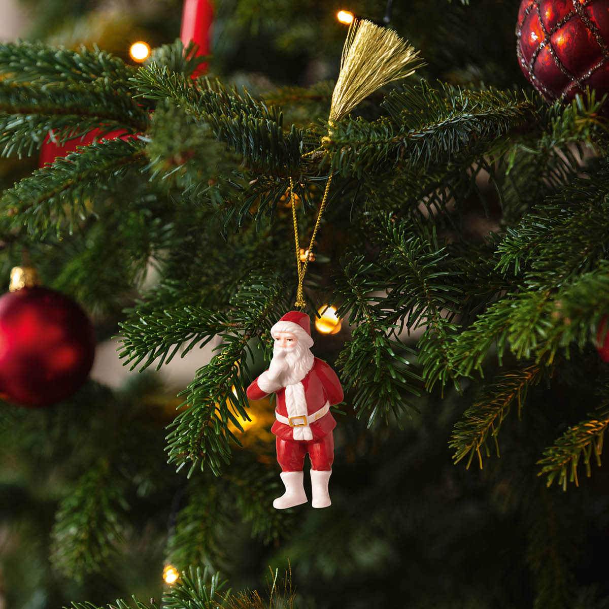 Villeroy & Boch Christmas Classic ornament tomte 2026 guld