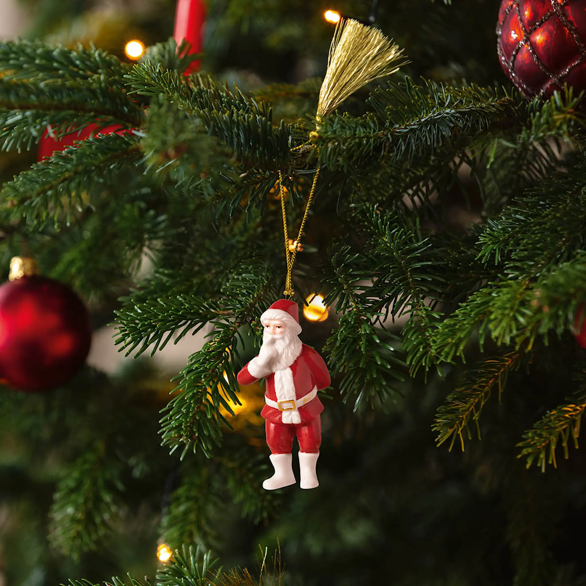 Villeroy & Boch Christmas Classic ornament tomte 2026 guld