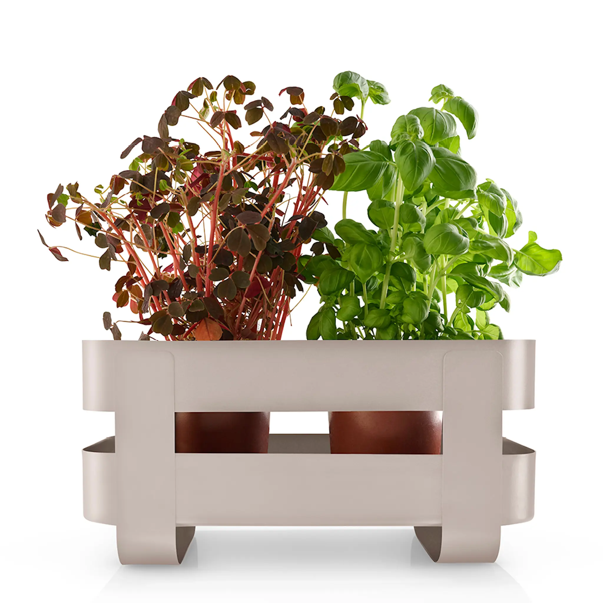 Eva Solo Självvattnande örtkruka stål sand