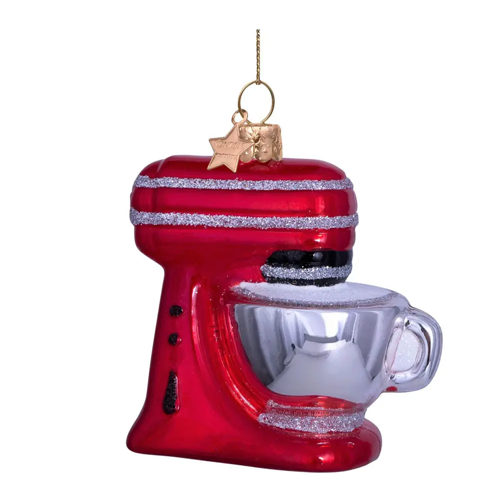 Wine & Dine Riippuva joulukoriste yleiskone  8,5 cm Punainen