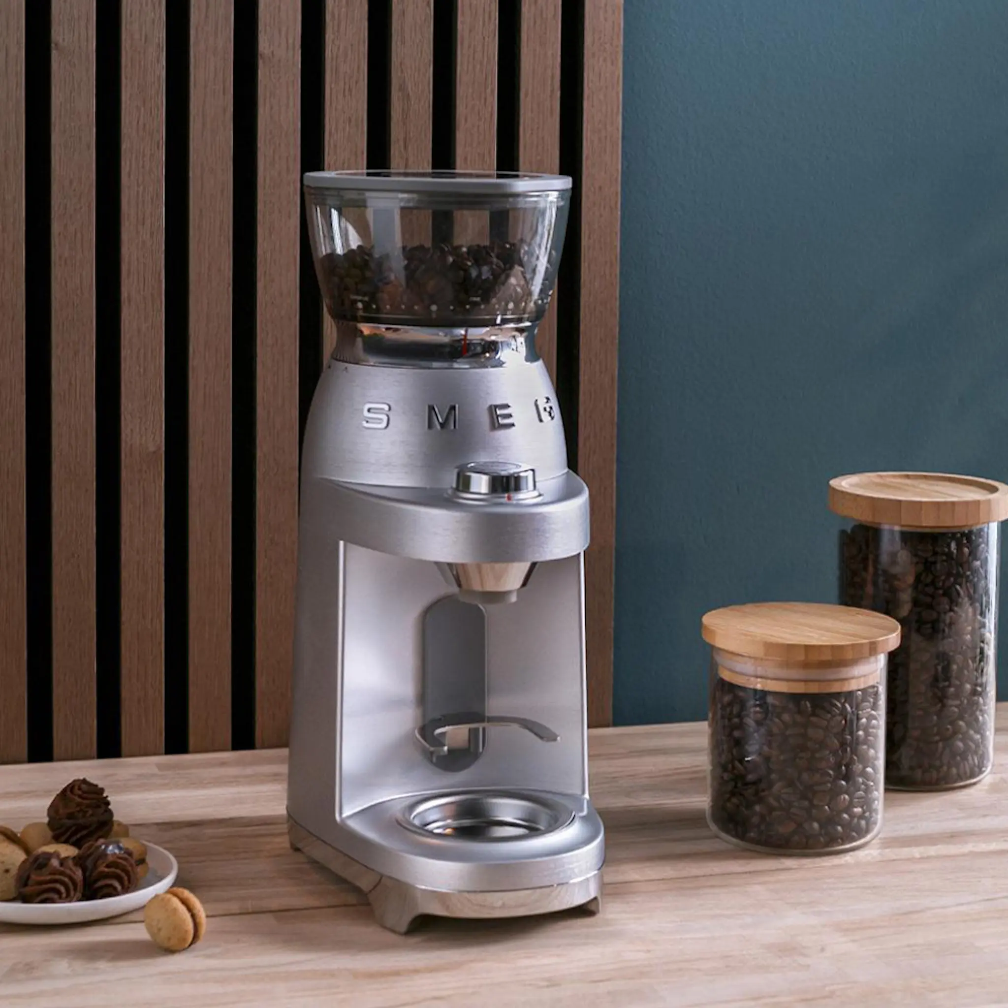 Smeg Smeg Kaffekvarn CGF02 borstad aluminium
