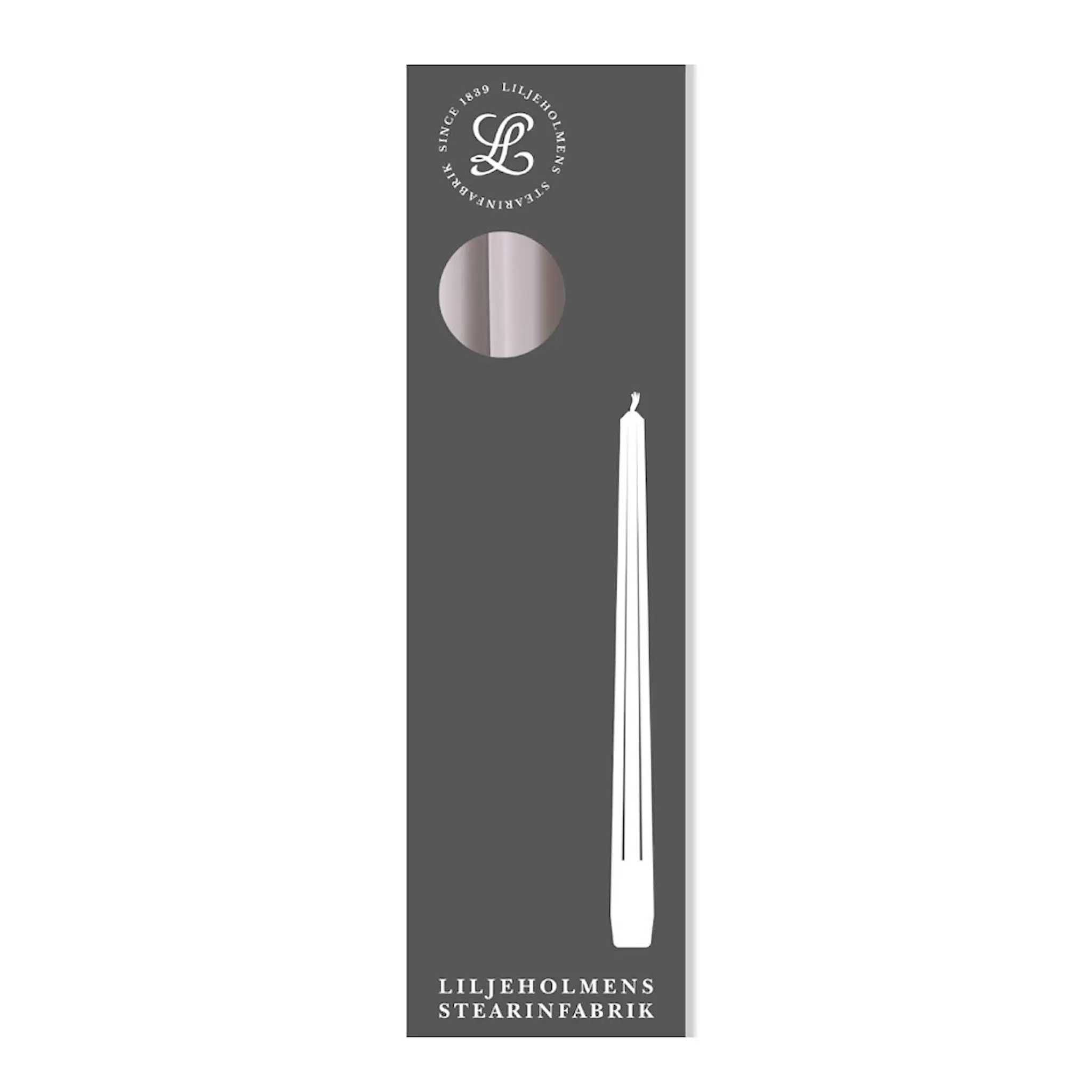 Liljeholmens Prisma Antiikkikynttilä 28 cm 4 kpl Harmaa