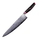 Skarp kockkniv 24 cm stål/trä