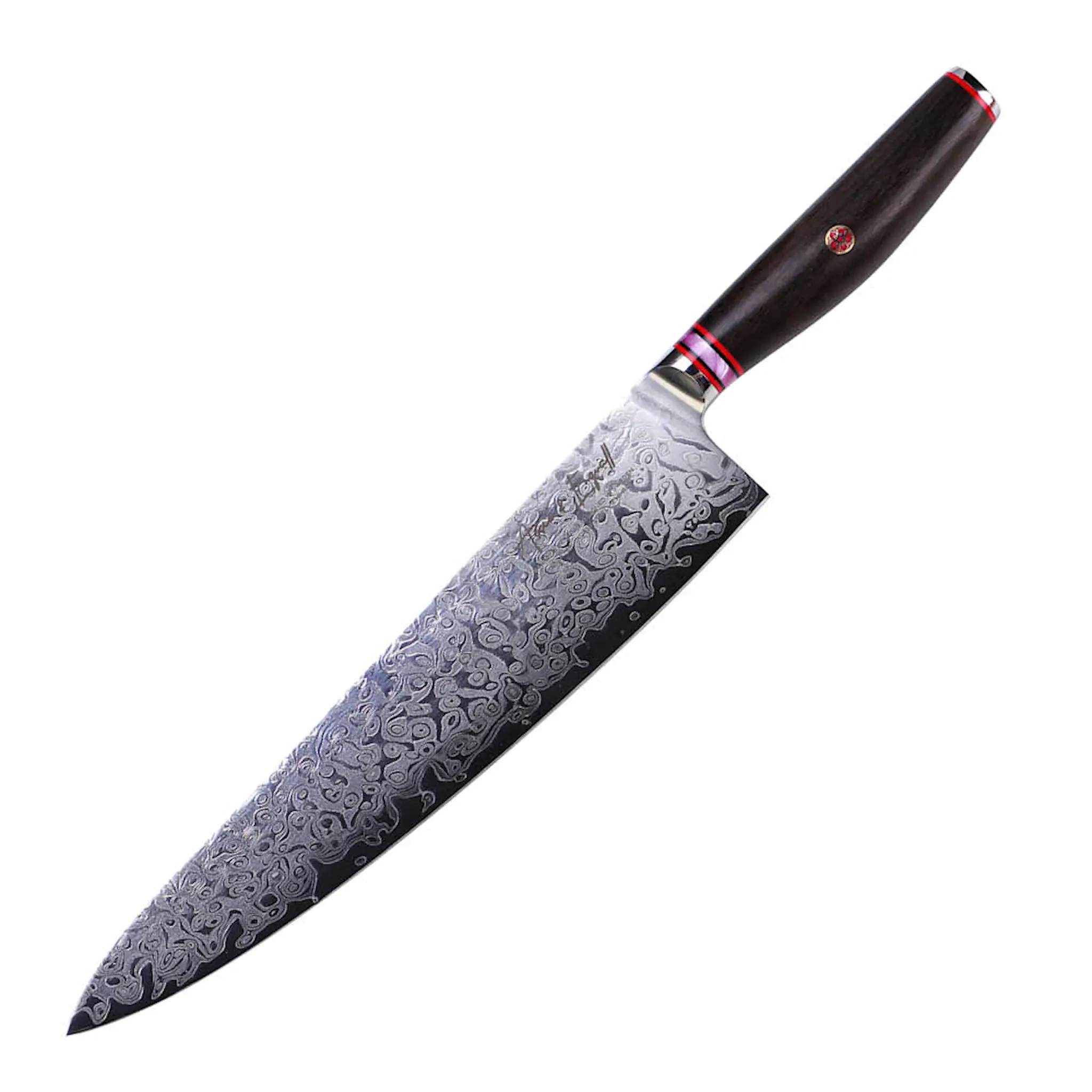 Assio & Engvall Skarp kockkniv 24 cm stål/trä
