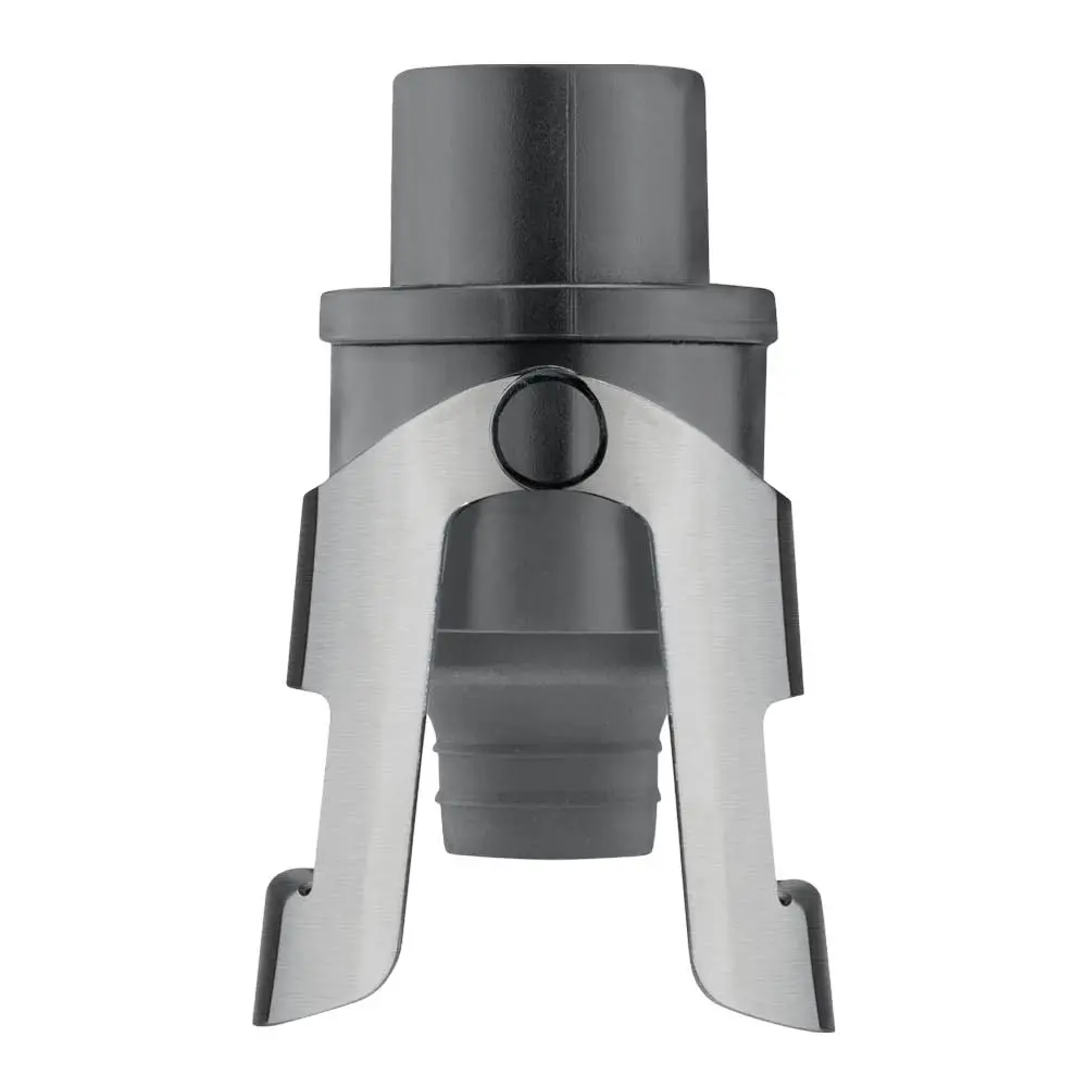 Champagnestopper i rustfritt stål 13,5x6,5 cm grafitt