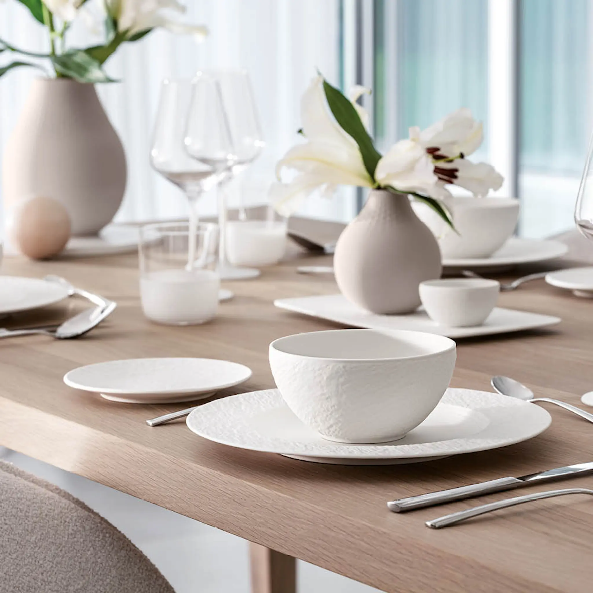 Villeroy & Boch Manufacture Rock Blanc Rödvinsglas 47 cl 4-pack Vit