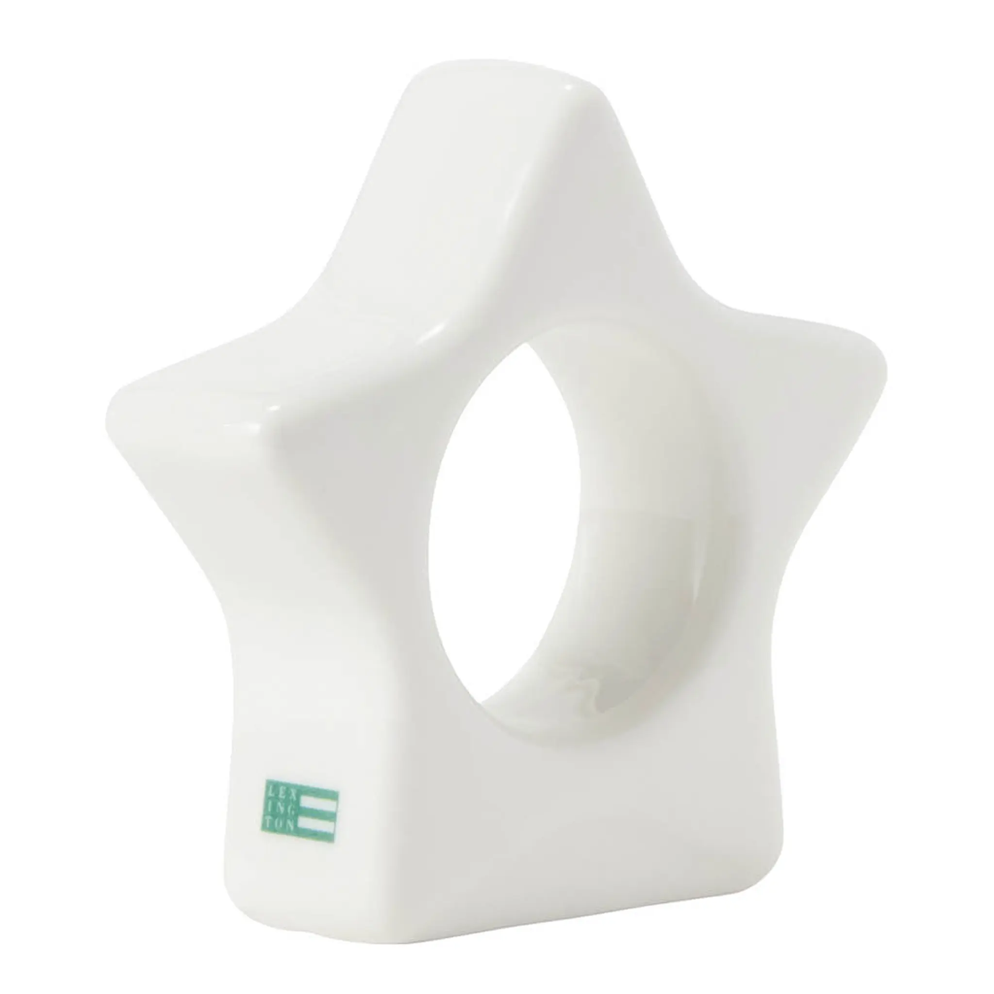 Lexington Star servettring 8x8 cm vit